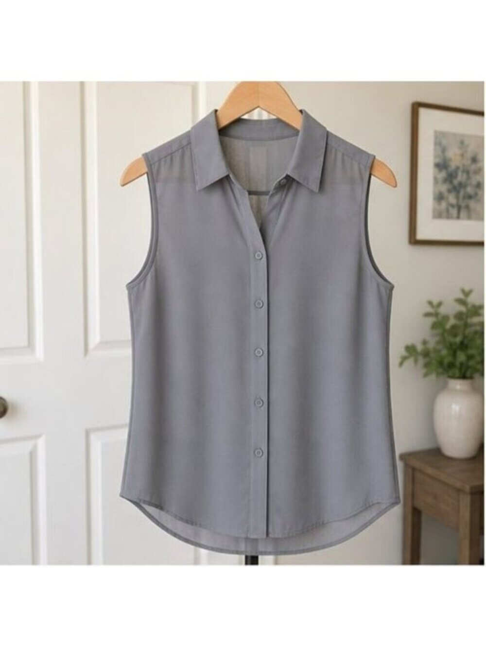 Gray Tunic Blouse